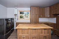 Mud room laundry, window toward river