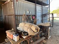 Tack room in Hay barn
