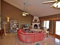 Living room with fireplace